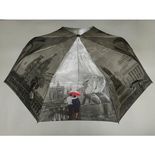 Зонт GALAXY OF UMBRELLAS, красный, голубой, серый
