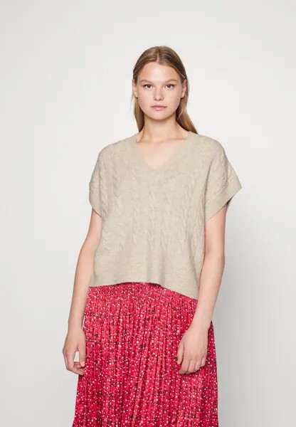 Свитшот ONLY ONLMELODY VEST, цвет oatmeal melange