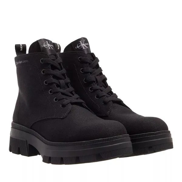 Сапоги chunky combat laceup boot co triple Calvin Klein, черный