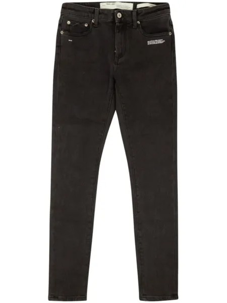Off-White узкие джинсы, серый