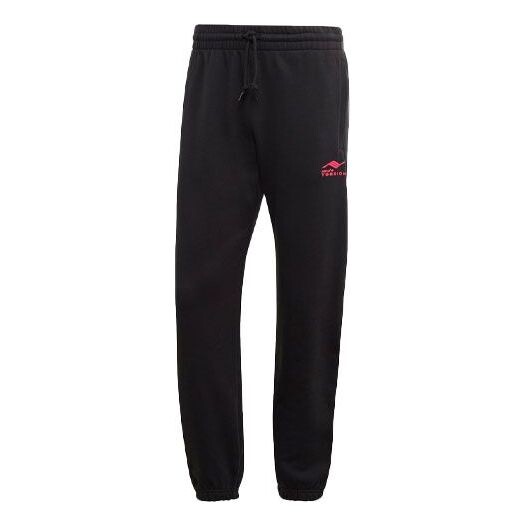 Спортивные штаны adidas originals Torsion Sp Logo Printing Running Sports Long Pants Black, черный