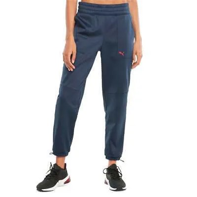 Puma Power Fleece Training Joggers Женские синие повседневные спортивные штаны 520956-66