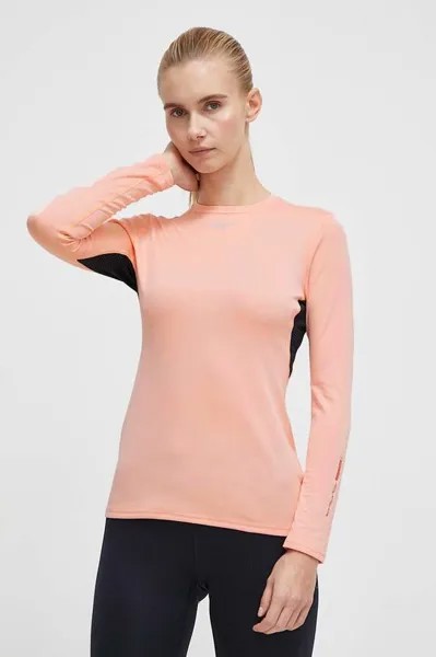 Функциональная футболка с длинным рукавом, средний вес Mizuno, розовый
