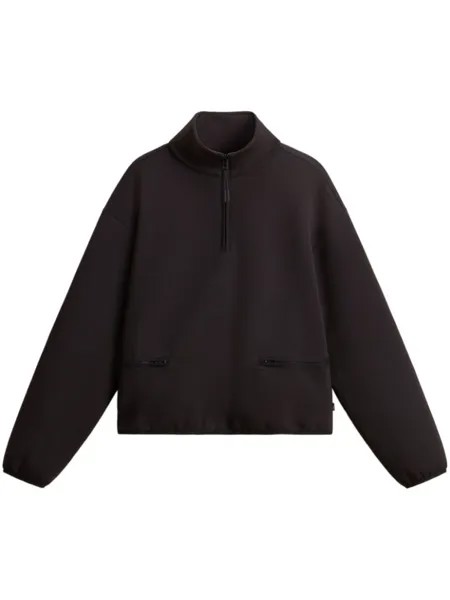 Woolrich флисовая толстовка на молнии, черный