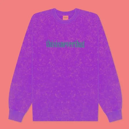 Мужской лонгслив thisisneverthat Acid Washed, цвет оранжевый, размер L