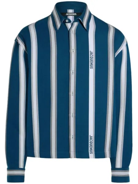 Jacquemus рубашка La Chemise Papier, синий