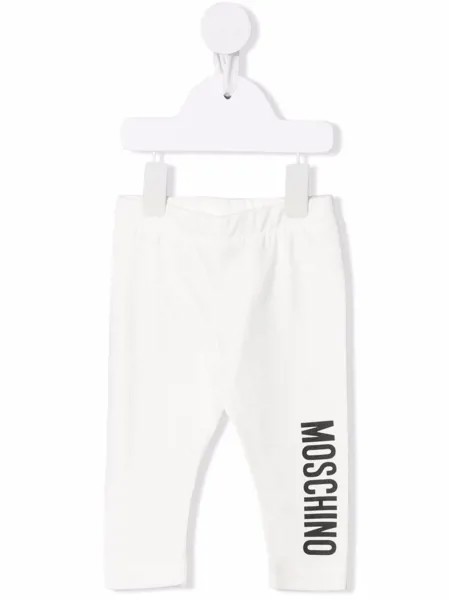 Moschino Kids легинсы с логотипом