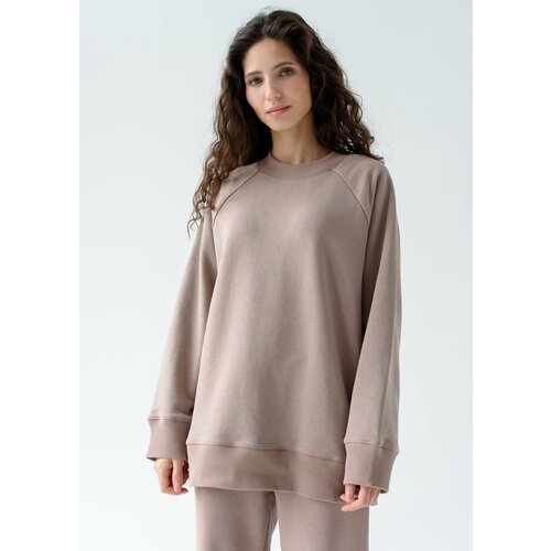 Свитшот 8SORELLE, размер Oversize, коричневый