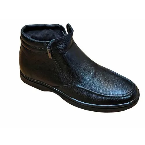 Ботинки челси  017, зимние, натуральная кожа, размер EU43, черный