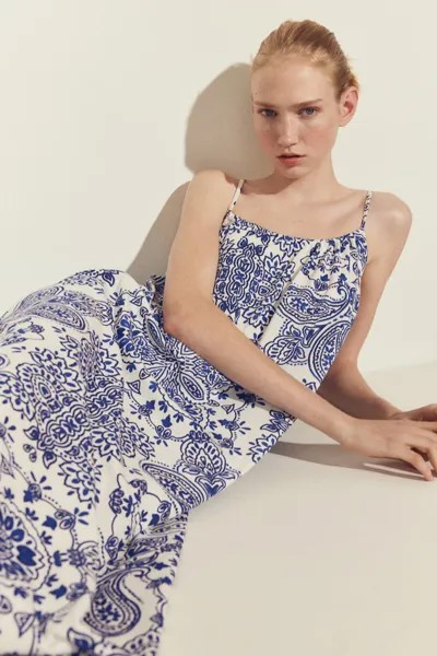 Платье из джерси оверсайз H&M, синий