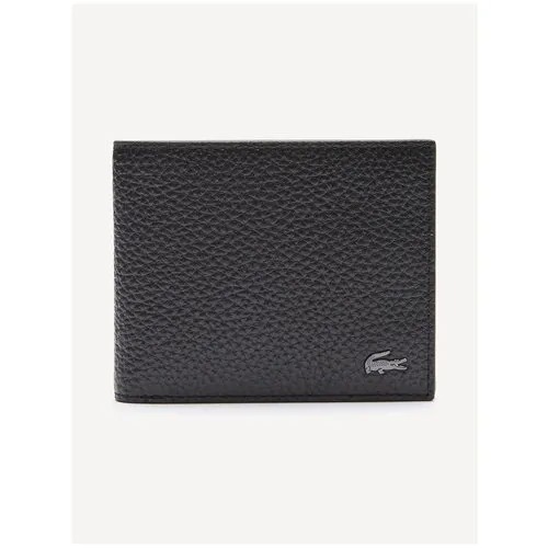 Кошелек Lacoste Soft Matte Grained Leather чёрный , Размер ONE SIZE