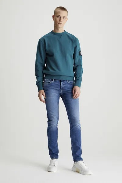 Джинсы скинни с потертым эффектом Calvin Klein Jeans, синий