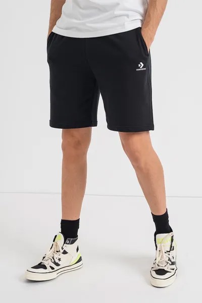 Короткие спортивные штаны с хлопком Converse, черный