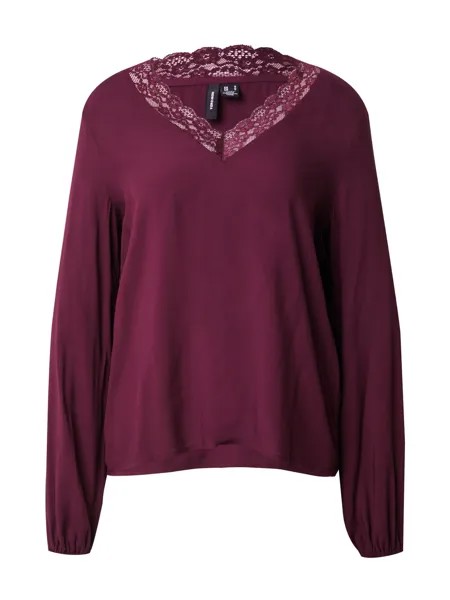 Блузка VERO MODA LILOU, красное вино