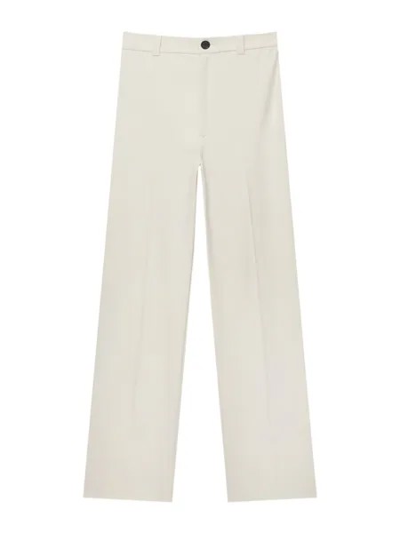 Плиссированные брюки Pull&Bear, цвет Natural White
