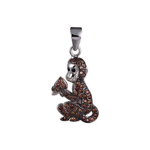Подвеска с фианитами из серебра 064-P-P030-001-WG JV