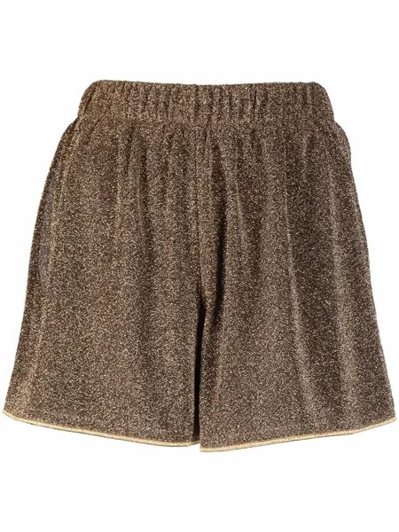 Oséree glittered elasticated-waist shorts