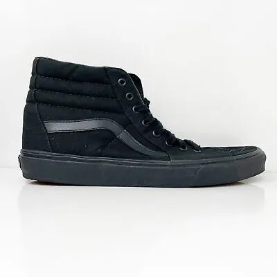 Мужские кроссовки Vans SK8 Hi 721277, черные повседневные туфли, размер 11,5