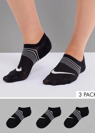 3 пары черных носков Nike-Черный