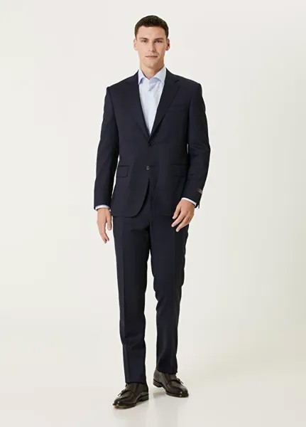 Шерстяной костюм Canali, синий