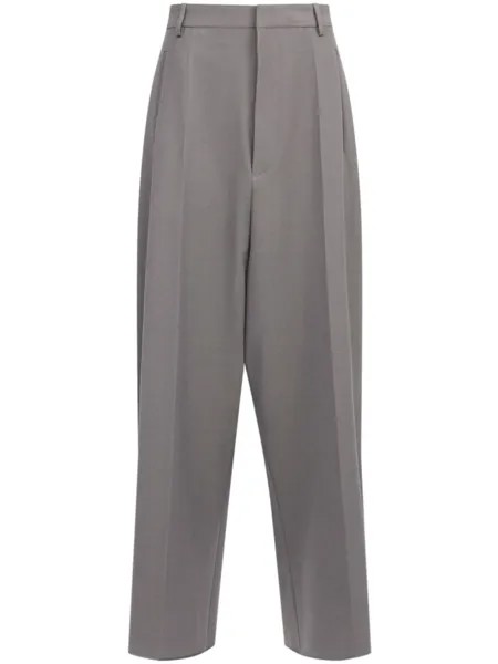 MM6 Maison Margiela габардиновые брюки, серый