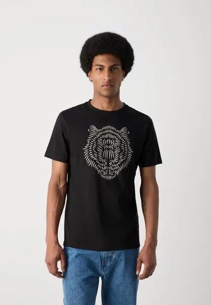 Футболка с принтом REGULAR FIT Antony Morato, черный