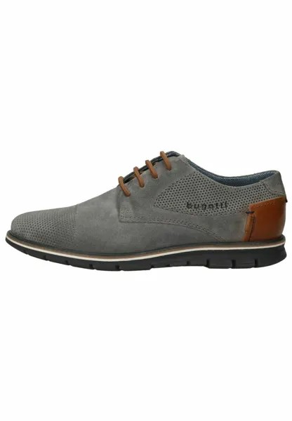 Спортивные туфли на шнуровке bugatti, цвет grey