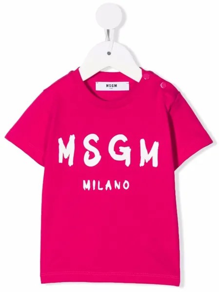MSGM Kids футболка с логотипом