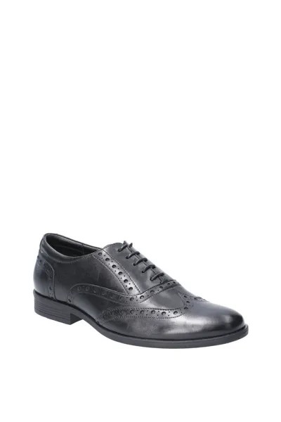 Кожаные туфли на шнуровке 'Oaken Brogue' Hush Puppies, черный