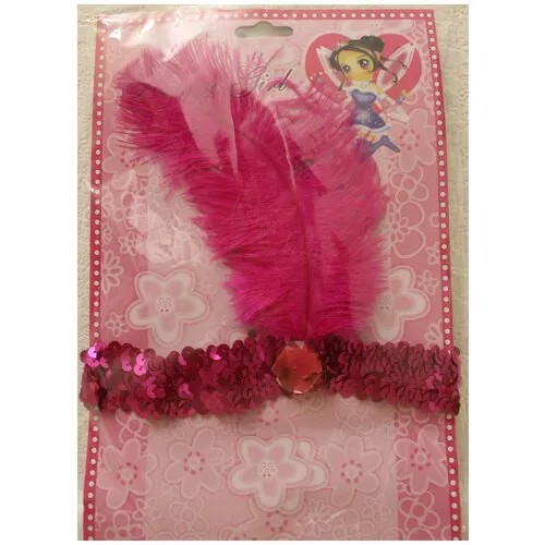 Карнавальные костюмы и аксессуары для праздника Насыщенный розовый повязка на голову для кан-кан lu044-3 женский LU044-3 ChiMagNa 42-46рр UNI