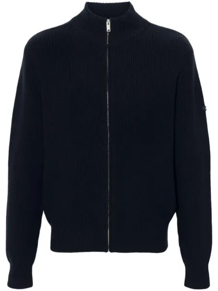 A.P.C. кардиган в рубчик, синий