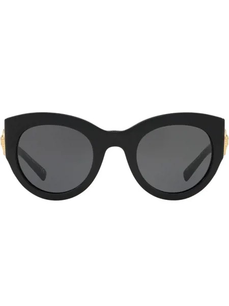 Versace Eyewear солнцезащитные очки Tribute в массивной оправе