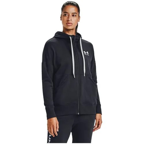 Толстовка Under Armour Rival Fleece FZ Hoodie Черный XS 1356400-001