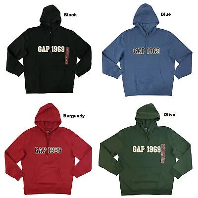 Толстовка с капюшоном и логотипом Gap Men-#39;s Applique Fleece 1969 Logo с карманом кенгуру