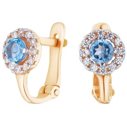 Серьги Ювелир Карат, золото, 585 проба