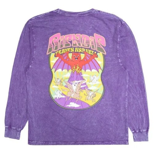 Мужской лонгслив Ripndip Heaven And Heck Battle фиолетовый, Размер S