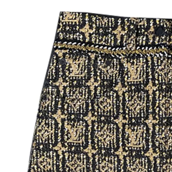 Юбка повседневная женская золотая Louis Vuitton