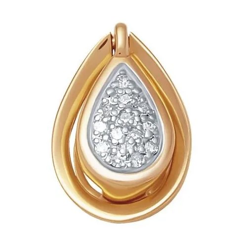 Золотой кулон Vesna jewelry 3969-151-01-00 с бриллиантами