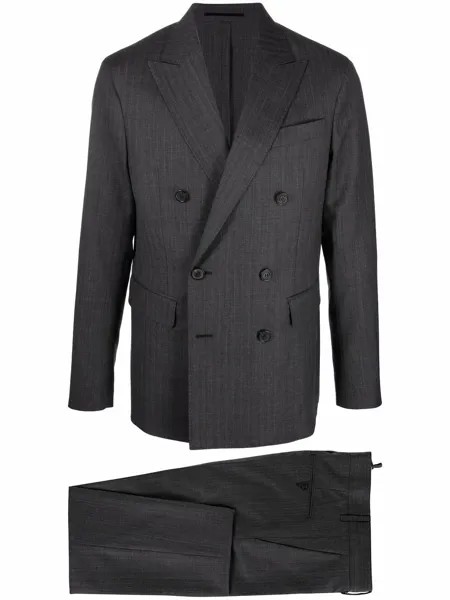 Dsquared2 клетчатый костюм с двубортным пиджаком