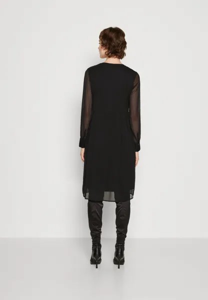 Платье-рубашка Vifalia V Neck Dress VILA, черное