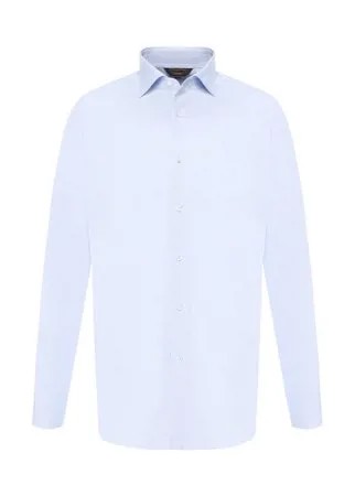 Хлопковая рубашка с воротником кент Zegna Couture