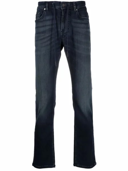 7 For All Mankind узкие джинсы средней посадки, синий