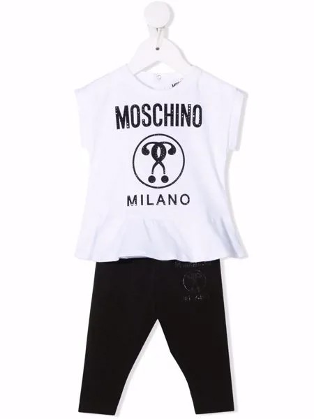 Moschino Kids спортивный костюм с кристаллами