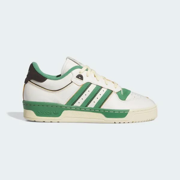 Соперничество 86 Полуботинки Adidas, цвет Cloud White/Preloved Green/Easy Yellow