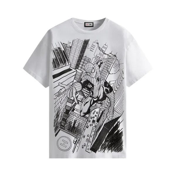 Футболка Kith For Spider-Man Doctor Octopus Vintage Tee 'White', белый