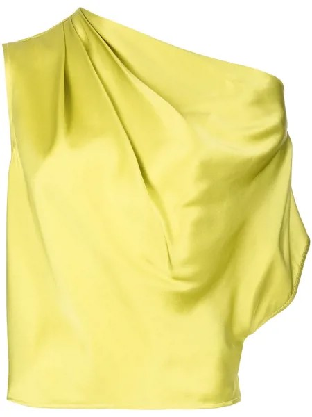 Michelle Mason блузка асимметричного кроя с драпировкой