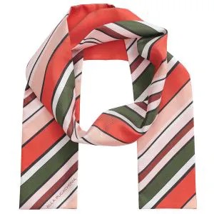 Легкий шелковый шарф премиальной линии ALLA PUGACHOVA в трендовой расцветке. Контрастные яркие полоски добавят яркости и эффектности в образ современной модницы.