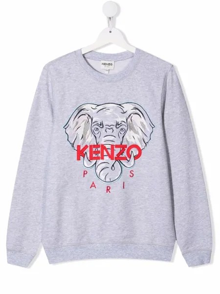 Kenzo Kids толстовка с вышитым логотипом