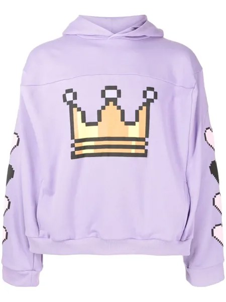 Худи Pixel Crown Box Natasha Zinko, фиолетовый