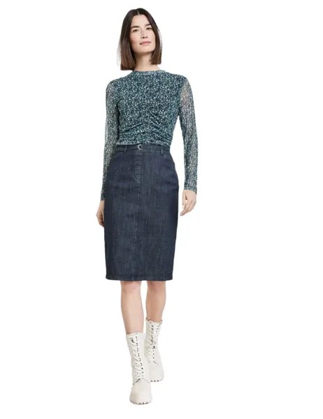 Юбка женская Gerry Weber 110003-31614-83100 синяя 42